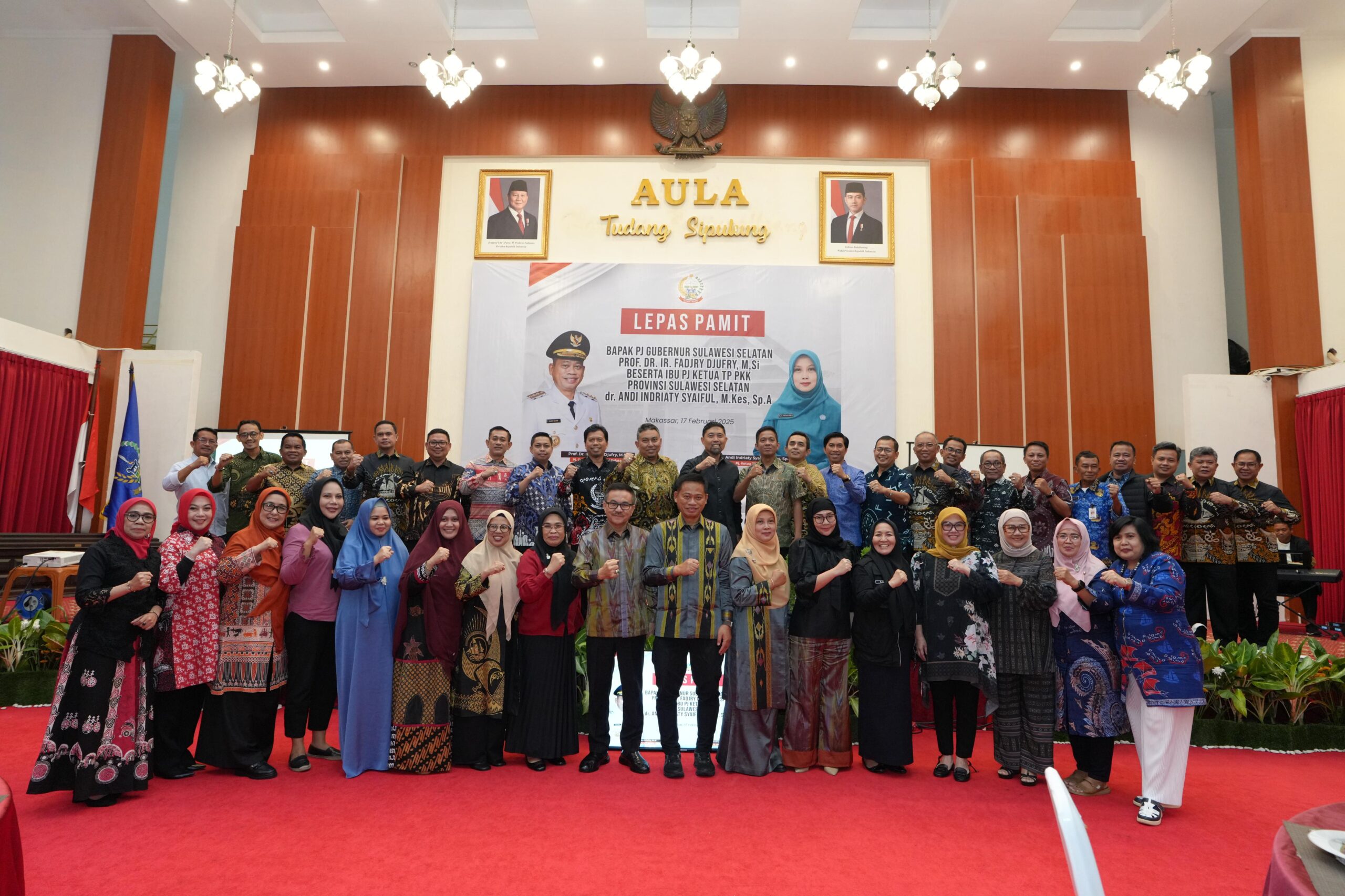 Pisah Sambut Pj Gubernur Sulsel, Prof Fadjry Apresiasi Dukungan OPD