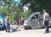 Gerak Cepat Satlantas Polres Bone Tangani Laka Tunggal di Desa Lattekko