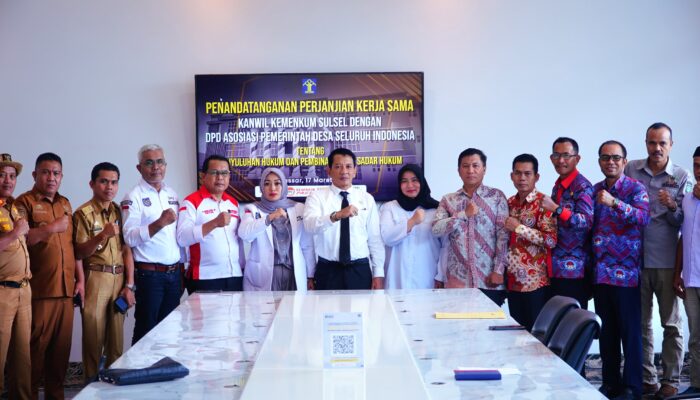 Kanwil Kemenkum Sulsel dan APDESI Perkuat Sinergi dalam Penyuluhan Hukum Desa