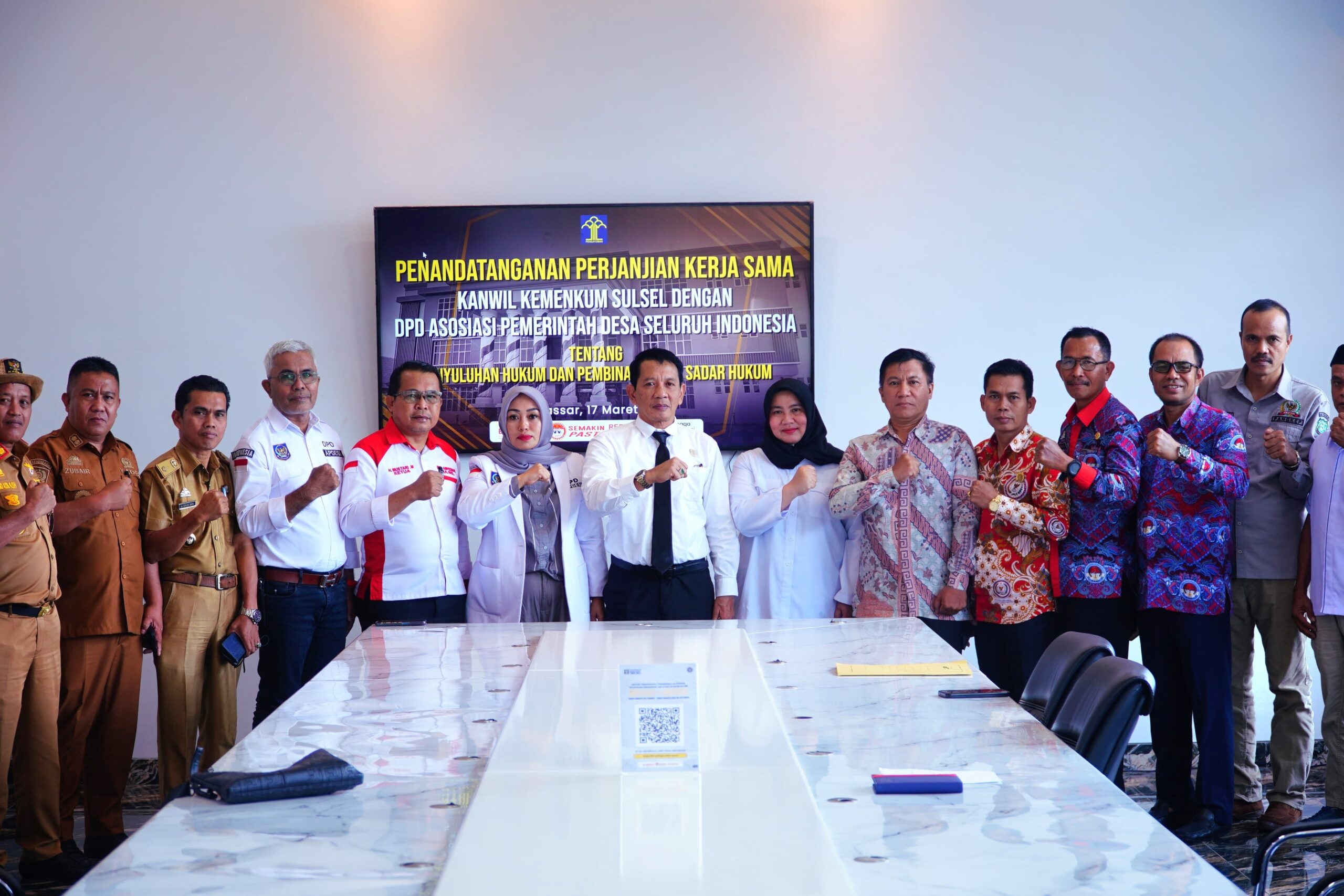 Kanwil Kemenkum Sulsel dan APDESI Perkuat Sinergi dalam Penyuluhan Hukum Desa