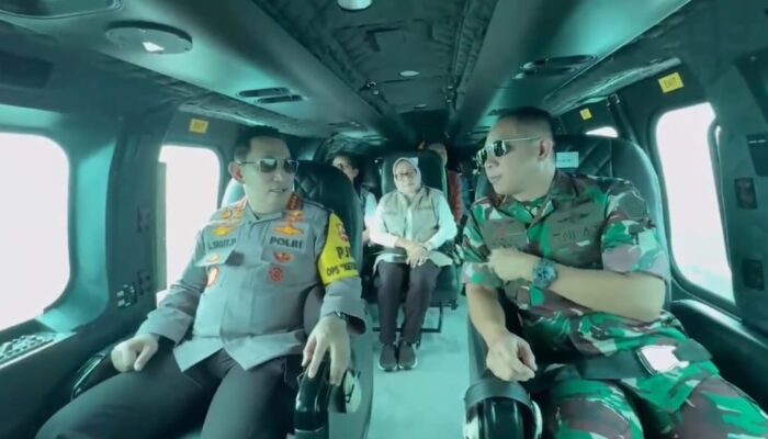 Menko PMK, Kapolri, dan Panglima TNI Pantau Arus Mudik 2025 Lewat Patroli Udara