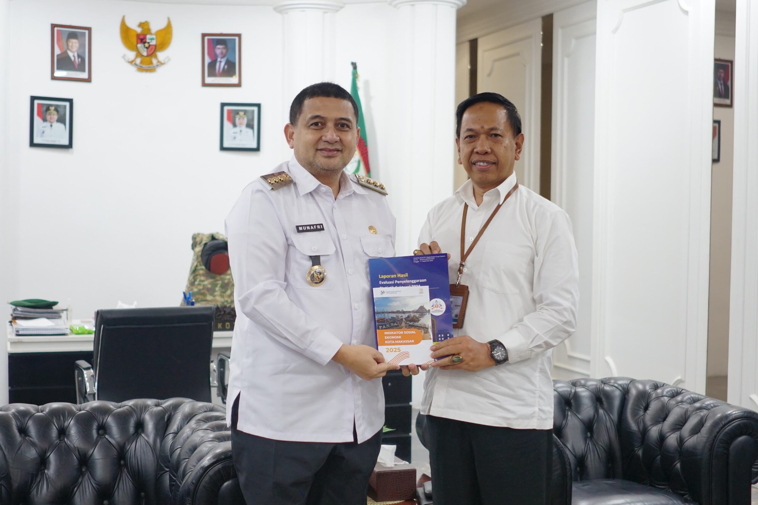 Bersama Kepala BPS, Wali Kota Munafri Bahas Pembangunan Berbasis Data