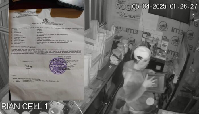 Aksi Pencurian di Panca Rijang Terekam CCTV, Kerugian Ditaksir Capai Rp 7 Juta