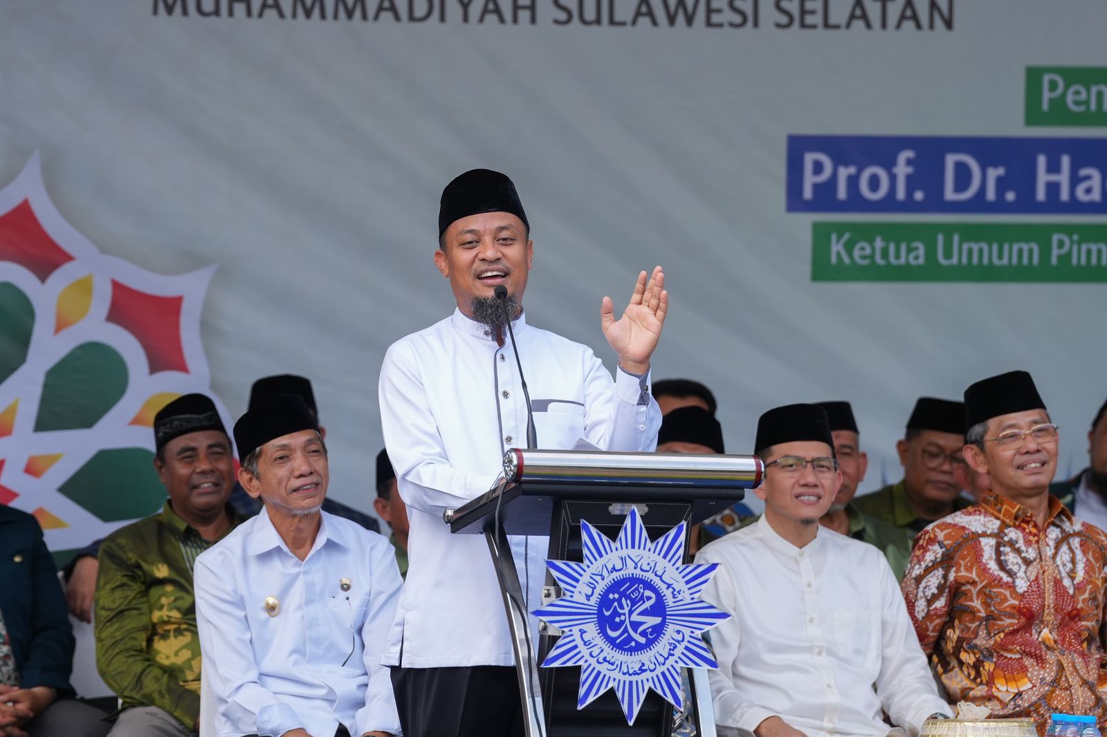 Andi Sudirman Hadiri Syawalan dan Pencanangan Gedung SDM Muhammadiyah Sulsel