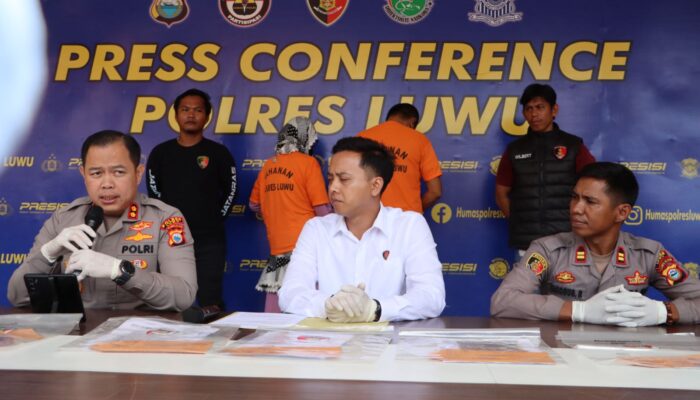 Polres Luwu Gelar Konferensi Pers Kasus Penipuan Seleksi Penerimaan Anggota Polri