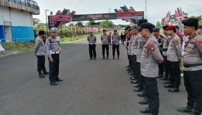 Polres Sidrap Sukses Kawal Hari Pertama Sulawesi Cup Race 2025