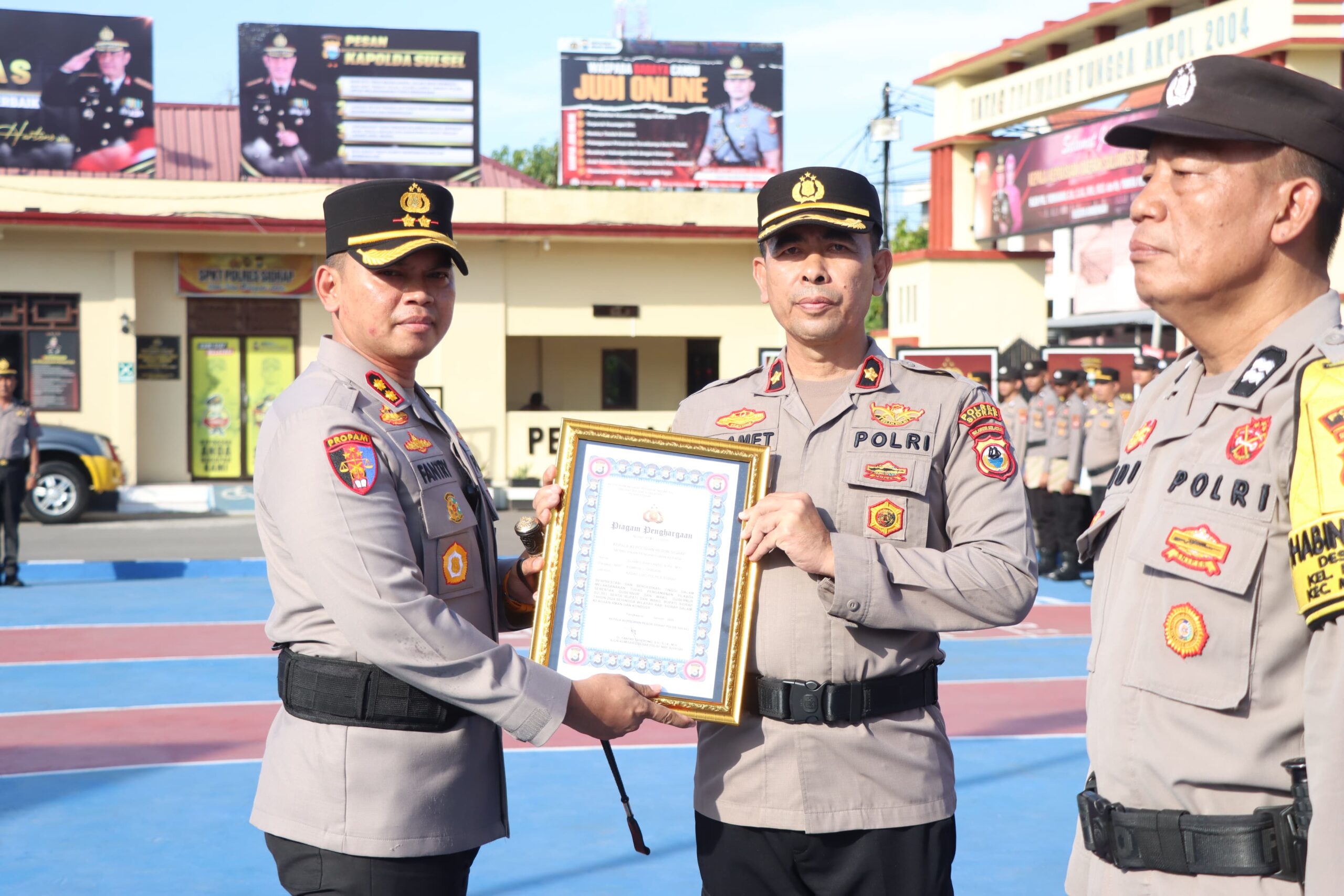 Dedikasi Tanpa Batas: Polres Sidrap Apresiasi Personel Pengamanan Pilkada