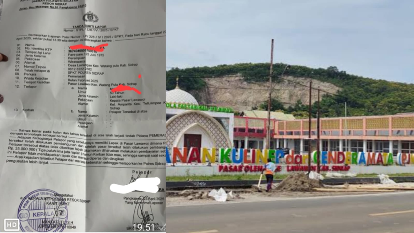 Pedagang Pasar Lawawoi Lapor Dugaan Pungutan Liar