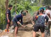 Cegah Banjir, TMMD Kodim 1403/Palopo Bangun Drainase di Pincara