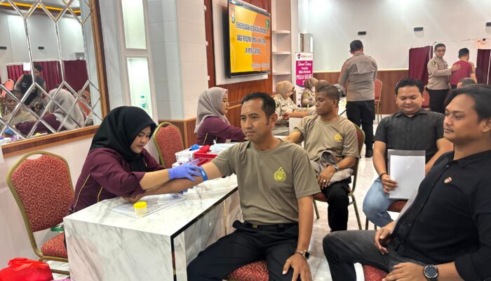 Jaga Kesehatan Personel, Polres Sidrap Laksanakan Medical Check-Up Rutin