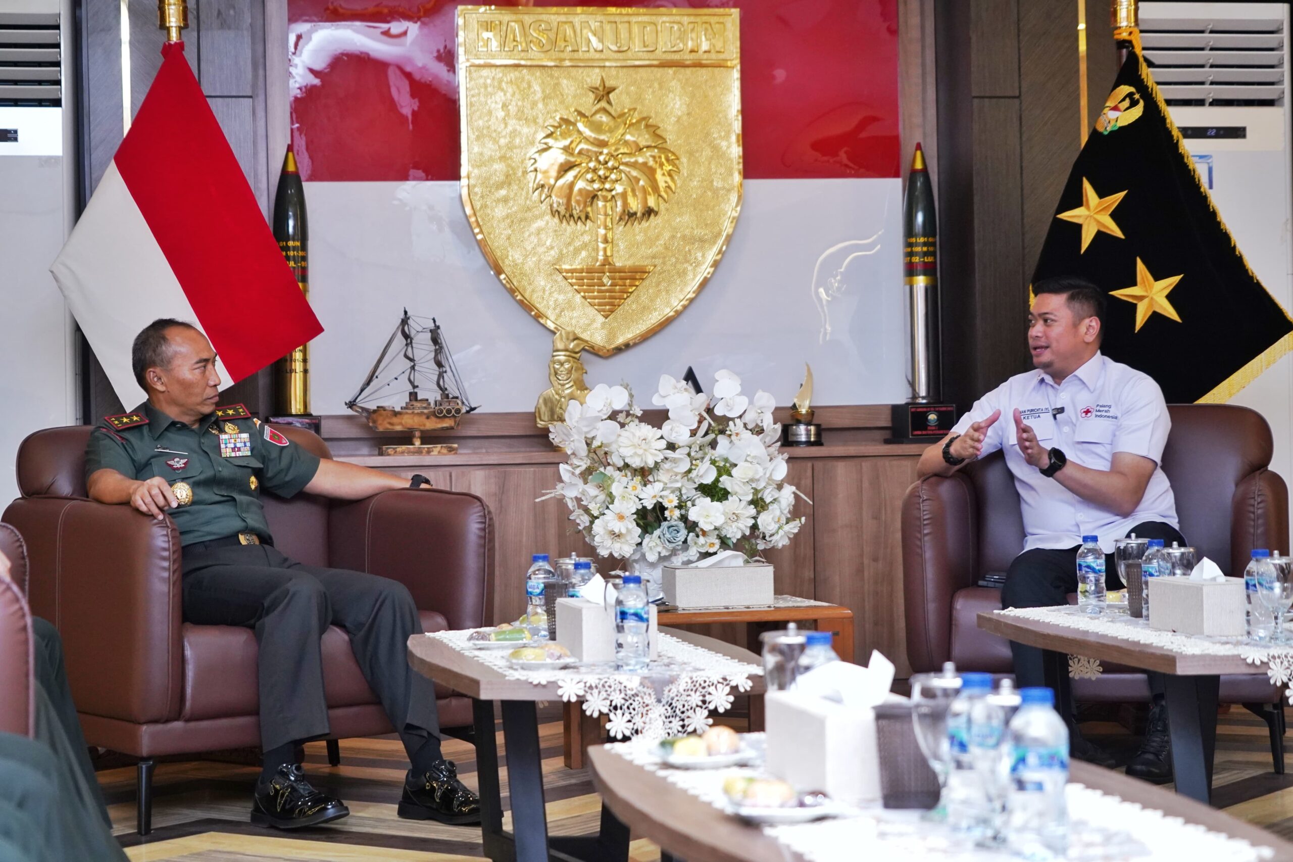 Pangdam XIV/Hasanuddin Terima Kunjungan Silaturahmi dari PMI Sulsel