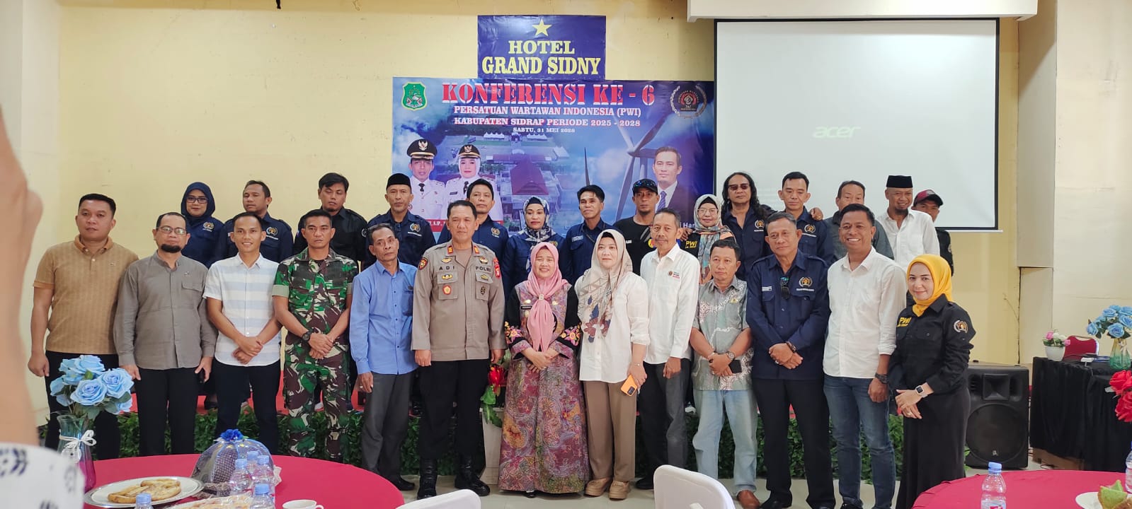 Wabup Sidrap Apresiasi Konferkab PWI Sebagai Proses Demokratis
