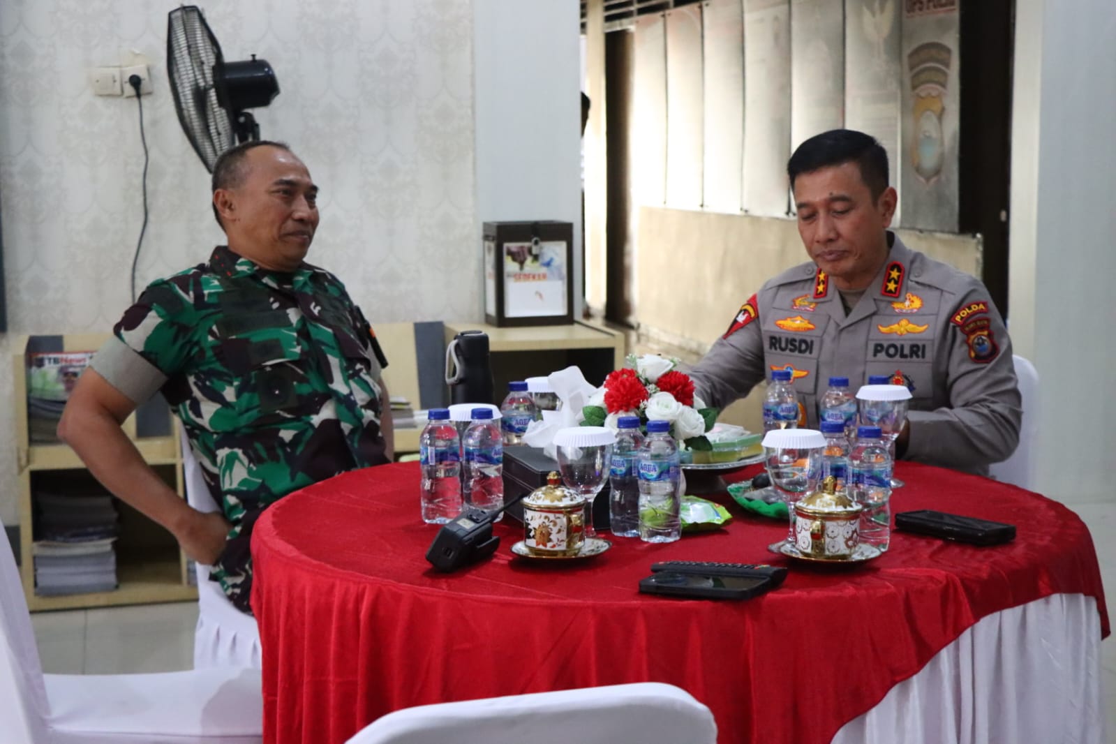 Kapolda dan Pangdam Tatap Muka Jelang Perhitungan Suara