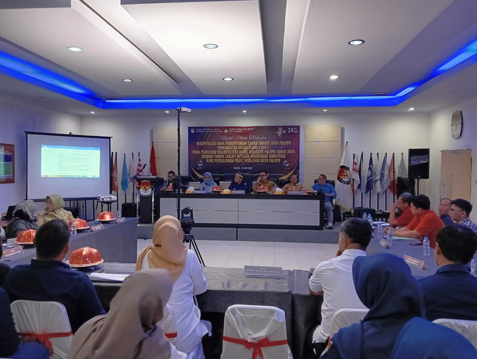 Rekapitulasi Suara PSU Palopo Tingkat Kota Dimulai