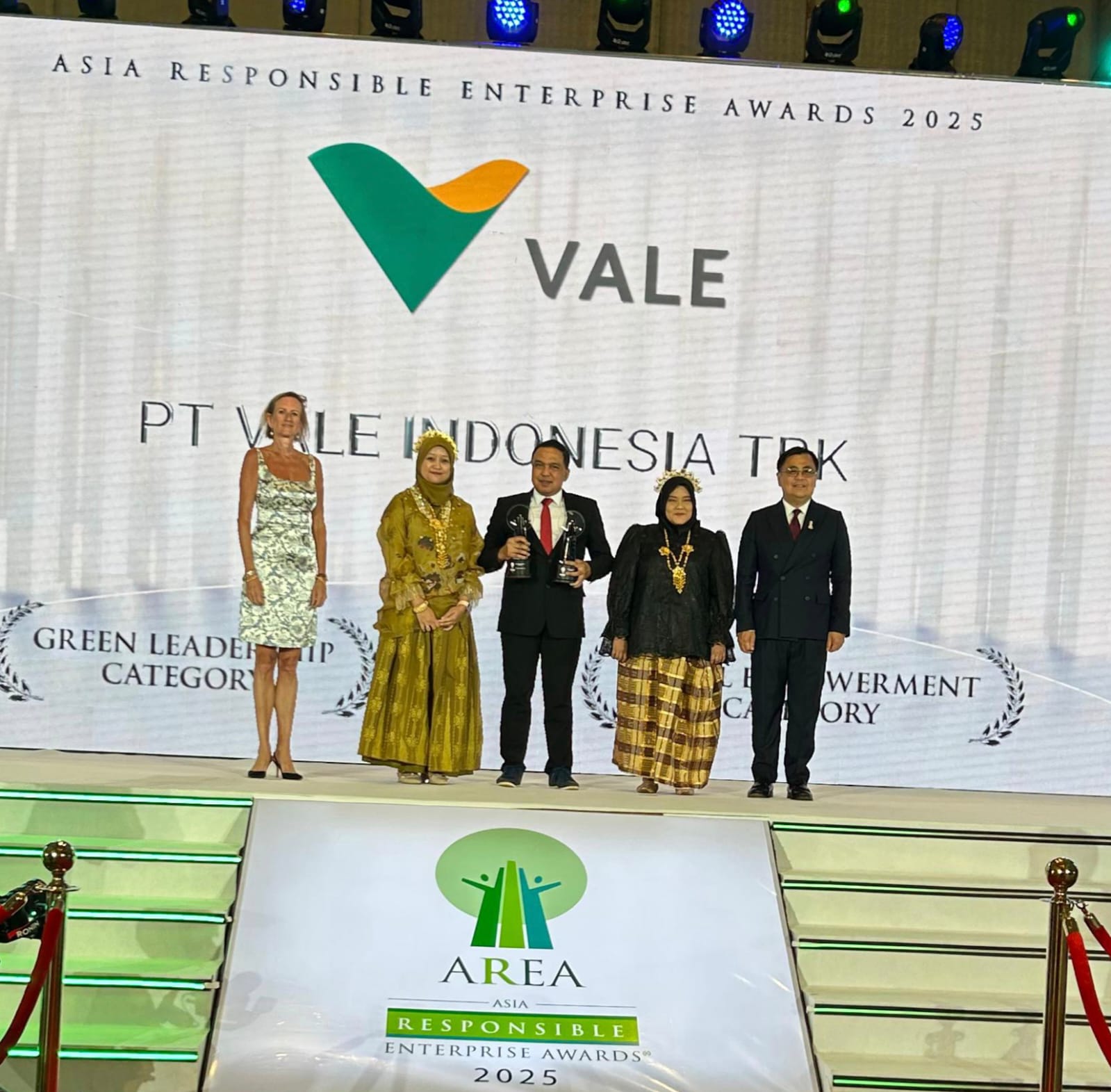 PT Vale Sabet Dua Penghargaan di AREA 2025 Bangkok