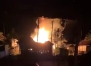 Diduga Korsleting, Satu Rumah Panggung di Watang Pulu Habis Terbakar