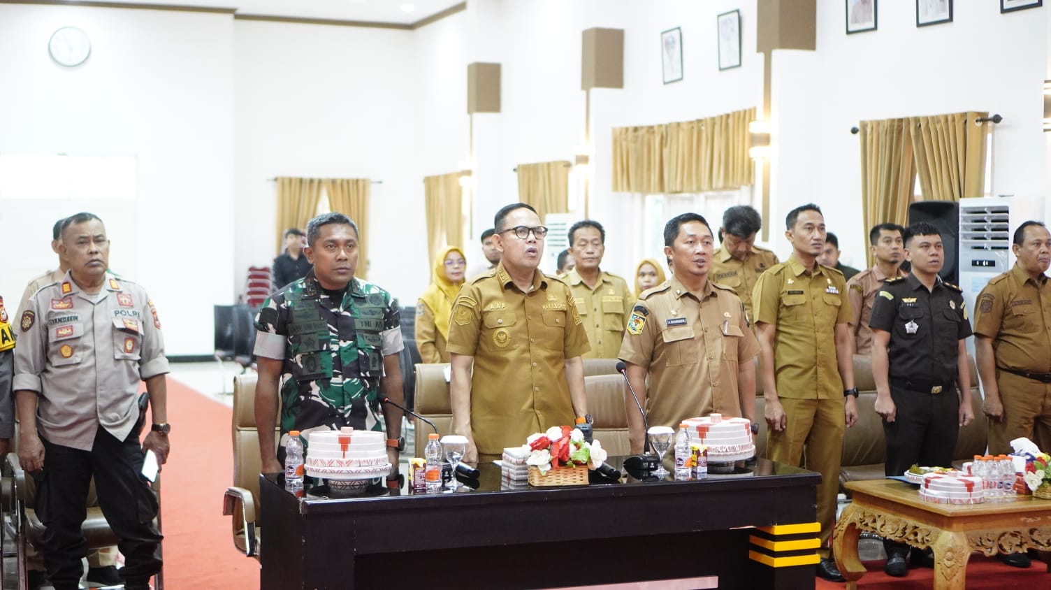 Bersiap Hadapi Kemarau, Pemkab Bone Ikuti Rakor Virtual Swasembada Pangan.