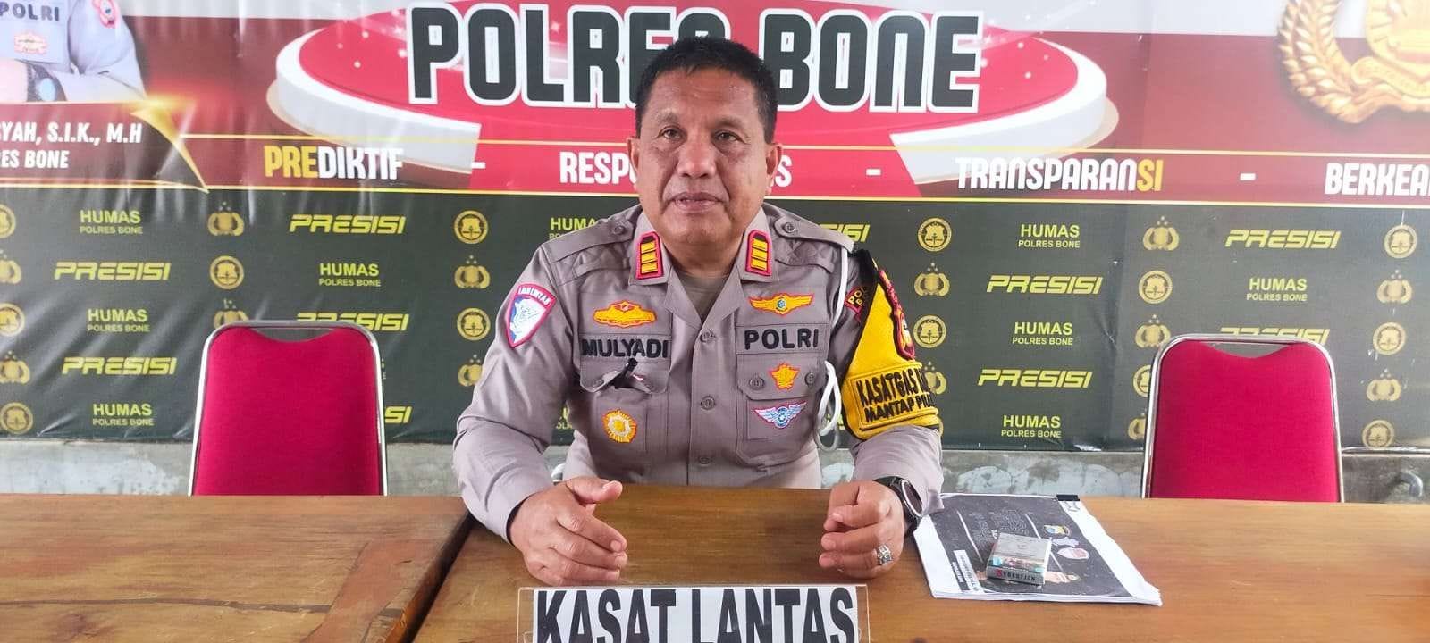 Kasat Lantas Polres Bone Imbau Pengendara Jaga Keselamatan