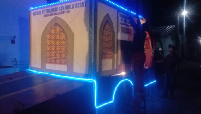 Masjid AT Thamrin BTN Mula Reski Siap Meriahkan Takbiran Idul Adha