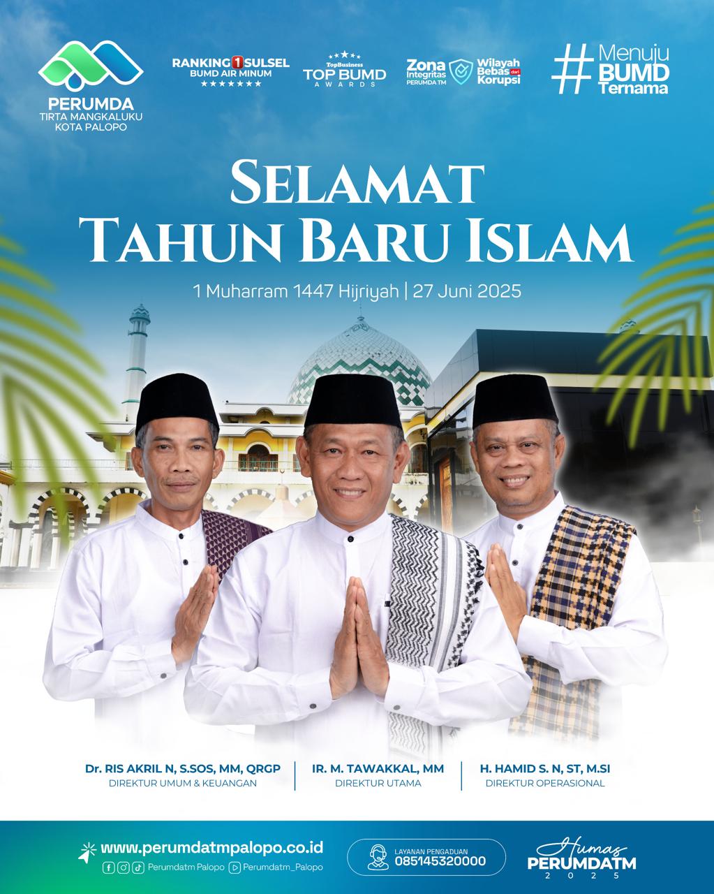 Tahun Baru Islam, Momentum Perumda TM Palopo Perkuat Integritas Layanan
