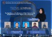 Mahasiswi UMS Rappang Bahas Budaya “Tabe'” dalam Seminar Skripsi