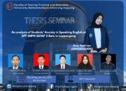 Mahasiswi UMS Rappang Bahas Kecemasan Berbahasa Inggris dalam Seminar Skripsi