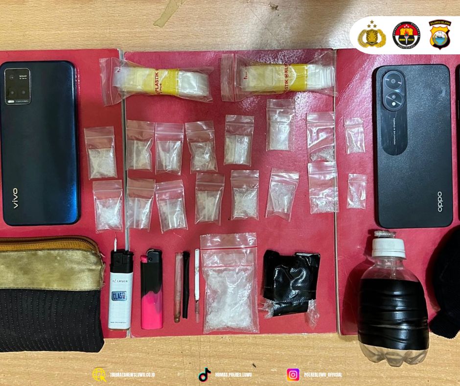 Respon Cepat Polisi Berkat Laporan Warga, Dua Pengedar Sabu Diciduk di Ponrang