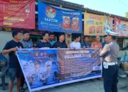 Sambangi Kurir Paket, Satlantas Polres Sidrap Edukasi Tertib Berlalu Lintas