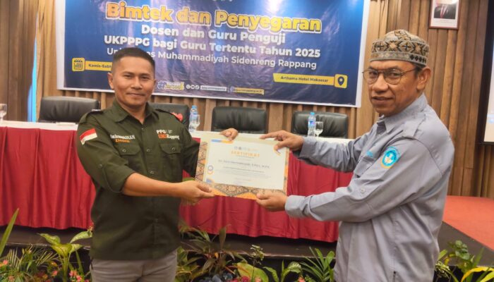 Dosen UMS Rappang Raih Skor Tertinggi dalam Bimtek Penguji UKPPPG 2025