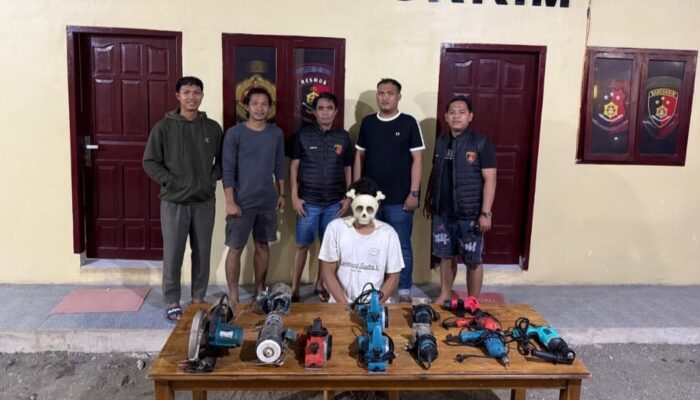 Buruh Bangunan Diringkus Usai Curi Alat Toko Bangunan di Salomallori