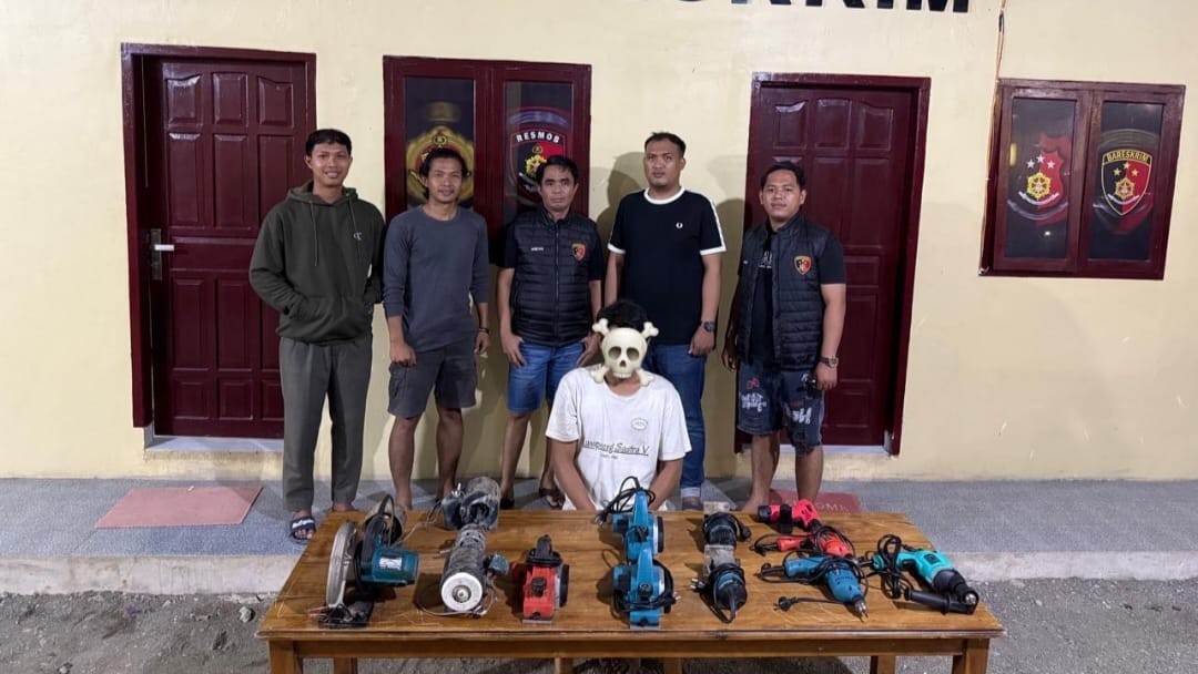Buruh Bangunan Diringkus Usai Curi Alat Toko Bangunan di Salomallori