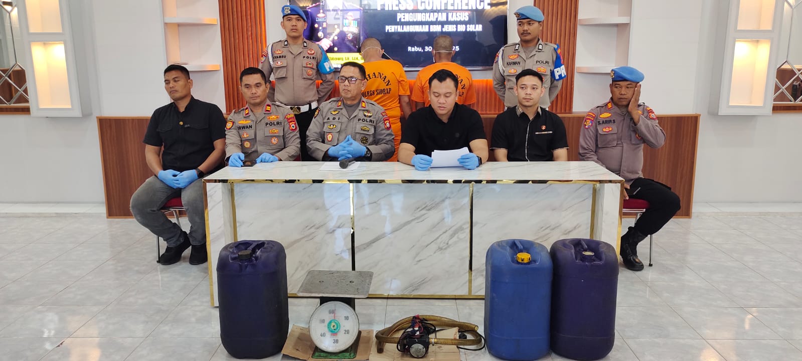 Polres Sidrap Tangkap Dua Pelaku Penyaluran Solar Subsidi Ilegal
