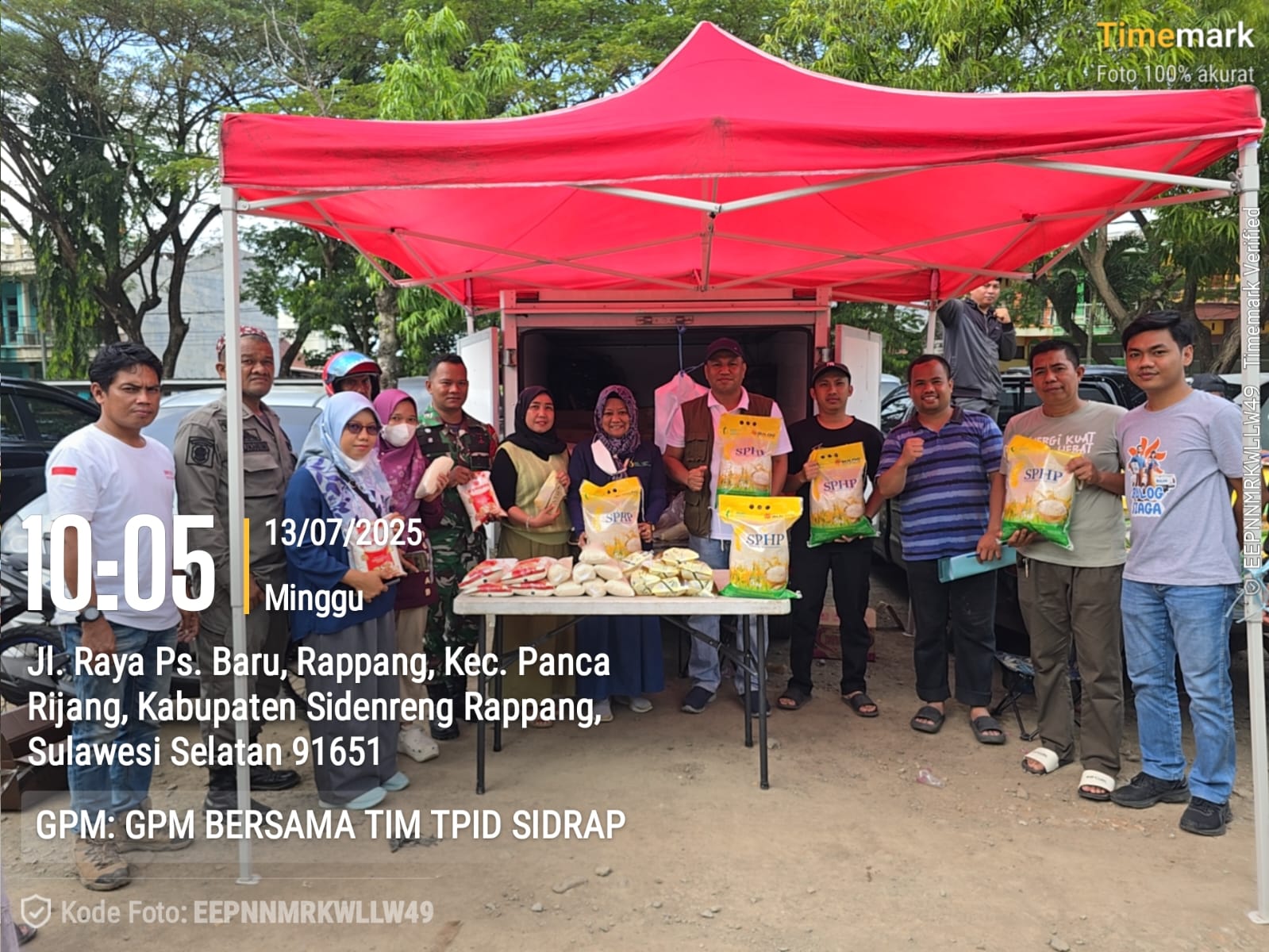 Gandeng TNI-Polri, Bulog Sidrap Gelar Gerakan Pangan Murah