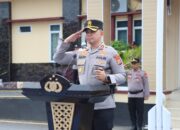 Kapolres Sidrap Pimpin Upacara Kenaikan Pangkat Pengabdian Personil