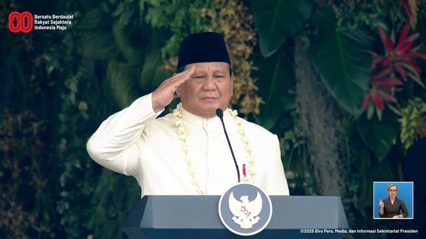 Prabowo Perdana Pimpin Upacara HUT Kemerdekaan RI, Tampil dengan Nuansa Adat