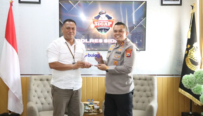Gelar Audiensi, Polres Sidrap – Bulog Siap Kawal Program Ketahanan Pangan