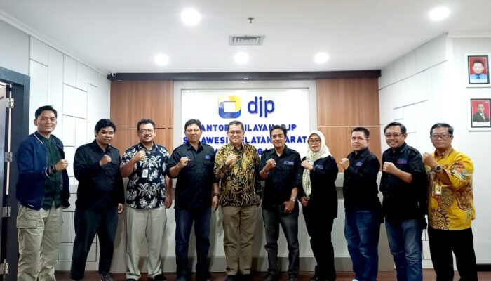 SMSI Sulsel Jalin Silaturahmi dengan Kanwil DJP Sulselbartra Jelang Pengukuhan Pengurus
