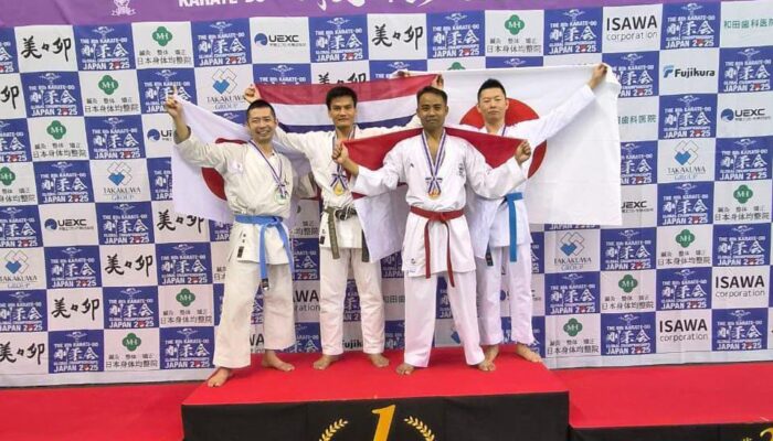 Ukir Sejarah, Indonesia Raih Posisi Kedua Kejuaraan Dunia Karate-Do Gojukai di Jepang