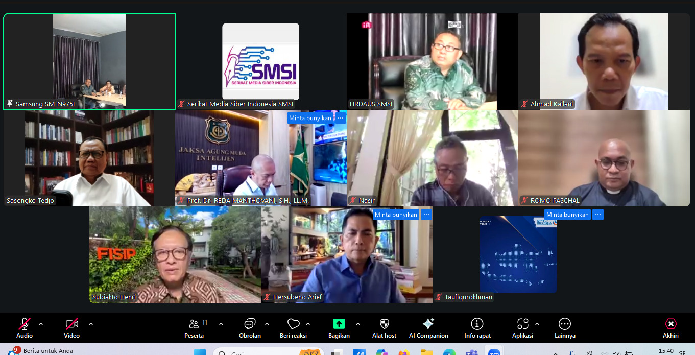 SMSI Gelar Rapat Dewan Pembina dan Dewan Pakar, Rumuskan Sikap Kebangsaan
