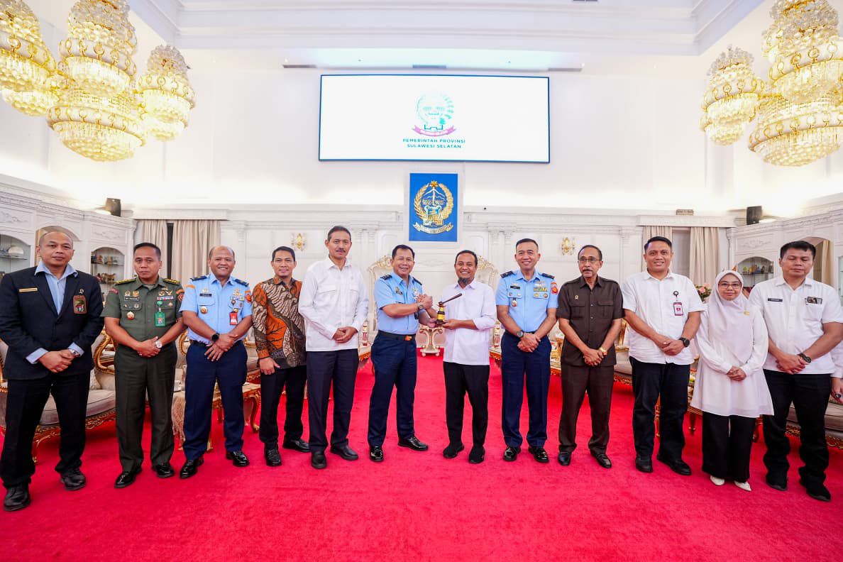 Marsekal Muda TNI Yuwono Agung Nugroho Kunjungi Gubernur Sulsel