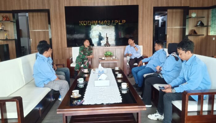 SMSI Palopo dan Kodim 1403 Perkuat Sinergi Lewat Audiensi