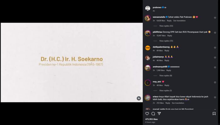 Prabowo Ajak Publik Ingat Kembali Warisan Pidato Presiden Indonesia