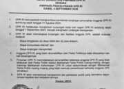 DPR Umumkan 6 Keputusan Baru sebagai Jawaban atas Tuntutan 17+8