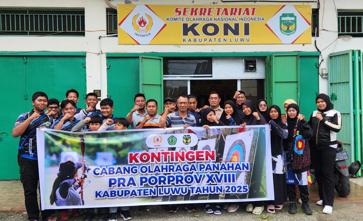 Dilepas Ketua KONI, Cabor Panahan Luwu Target Masuk 4 Besar Pra-Porprov Sulsel di Maros