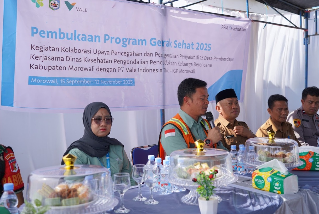 PT Vale Gulirkan “Gerak Sehat 2025” di 13 Desa Morowali