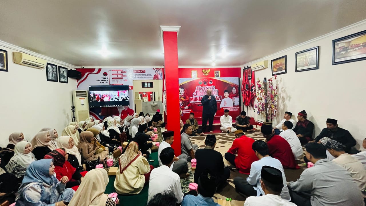 Peringatan Maulid Nabi,PDIP Sulsel: Teladani Akhlak Rasulullah untuk Perkuat Solidaritas Umat