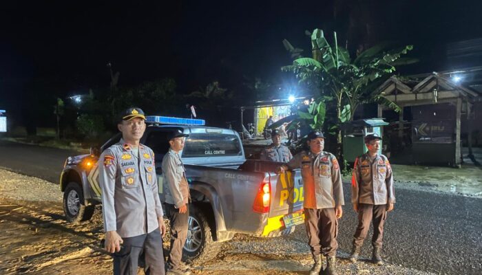Polsek Pitu Riase Gencarkan Patroli Malam, Cegah Gangguan Kamtibmas