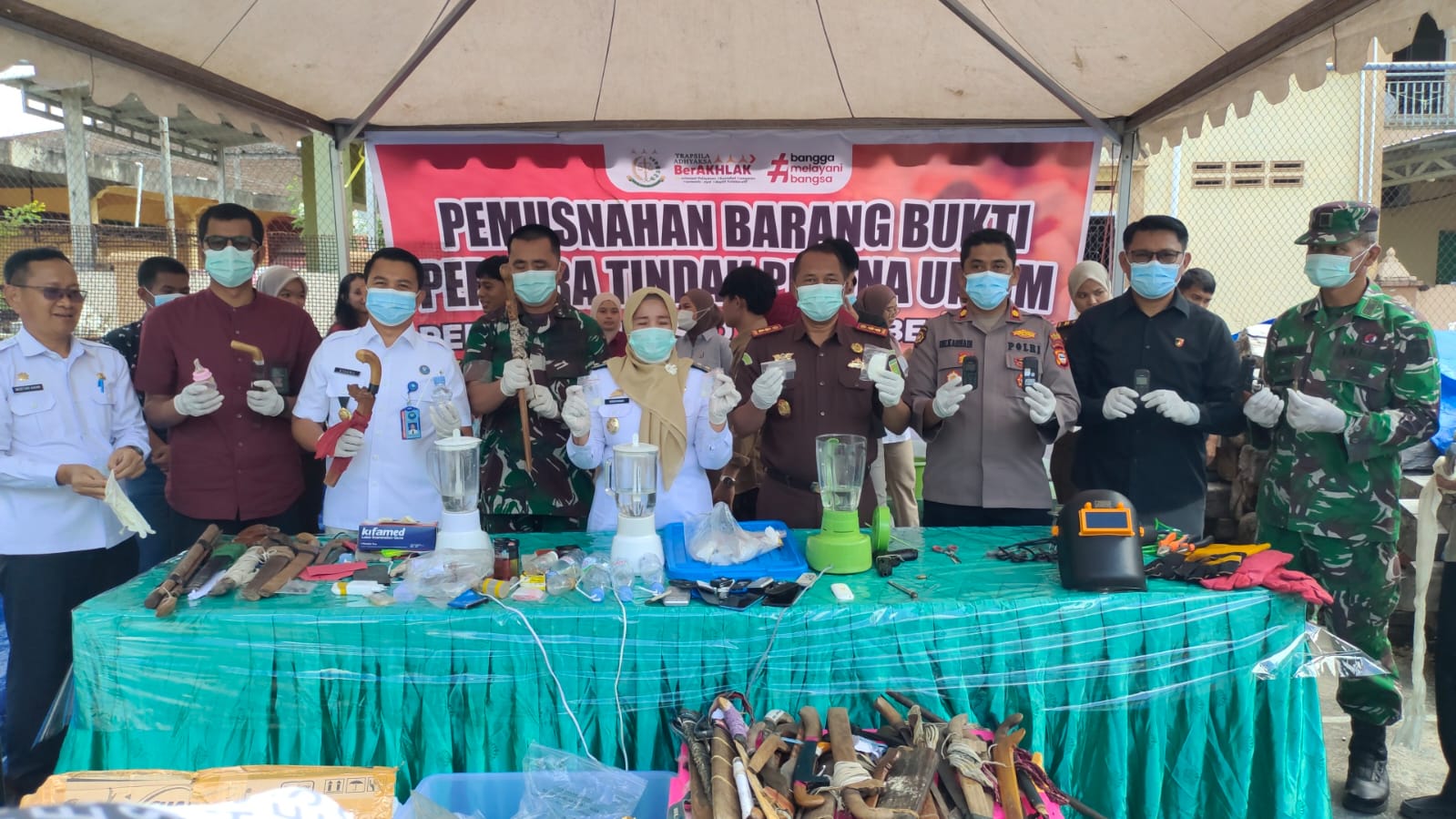 Kejari Sidrap Musnahkan Puluhan Barang Bukti, Didominasi Kasus Narkotika