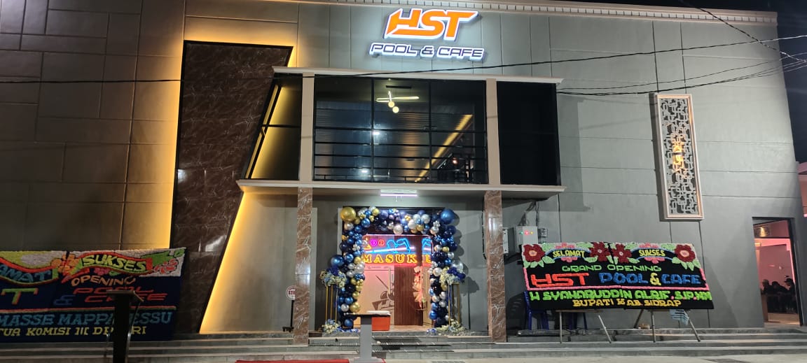 HST Pool and Cafe Hadir di Sidrap, Perpaduan Olahraga dan Hiburan