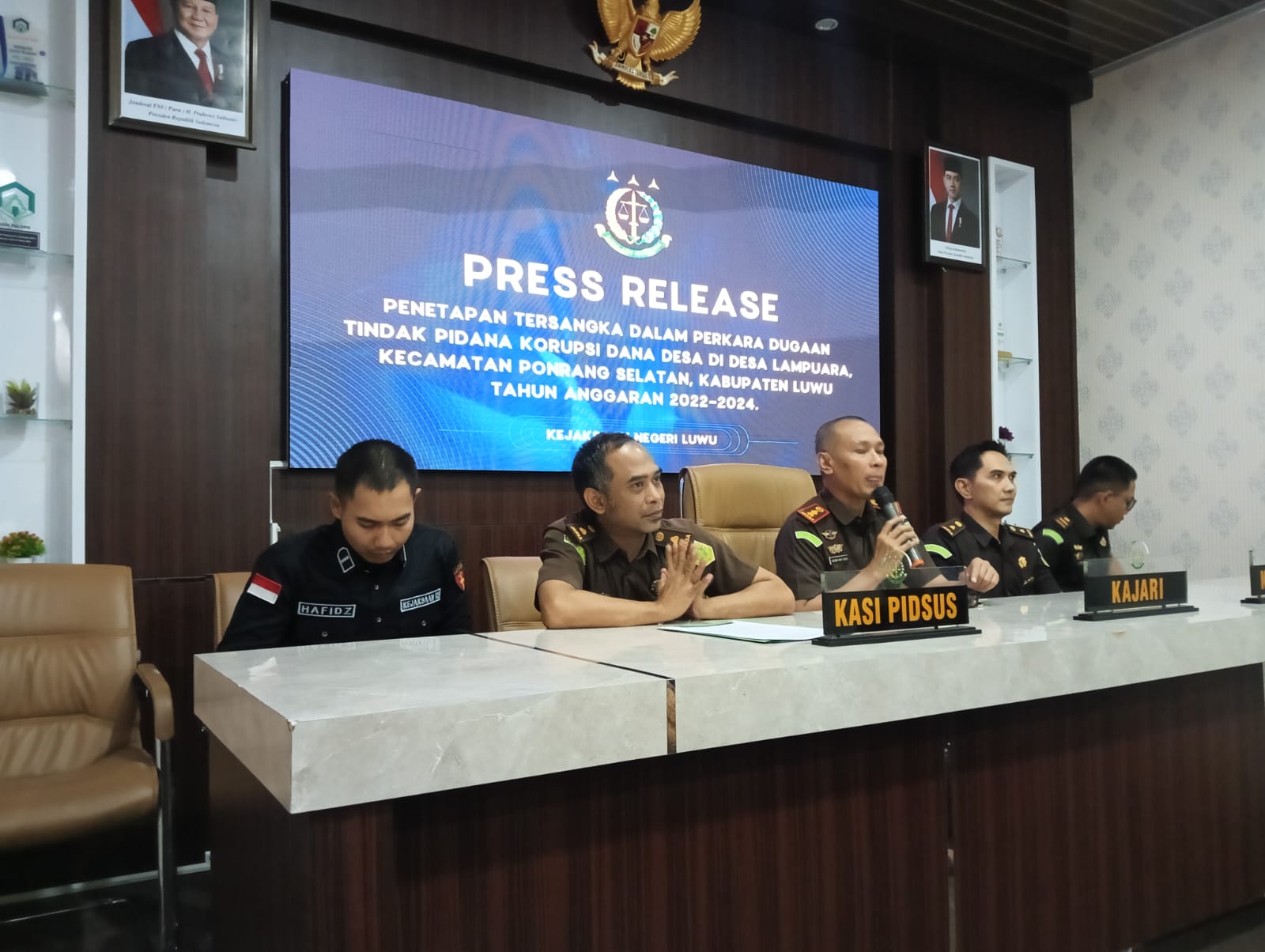 Kejari Luwu Tetapkan Kades, Sekdes dan Bendahara Lampuaran Jadi Tersangka